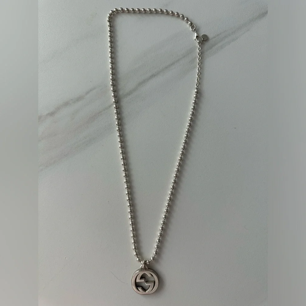 Gucci Men's Interlocking GG Pendant Necklace